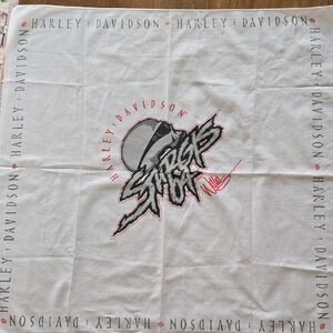 Harley-Davidson Gray and Red Bandana